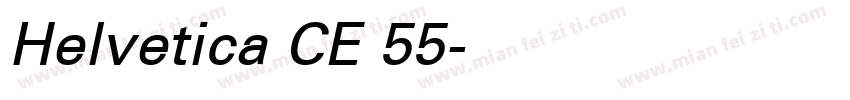 Helvetica CE 55字体转换
